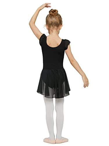 MdnMd Ballet Leotard with Skirt for Toddler Girls
