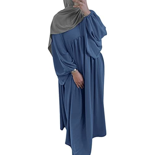 IMEKIS Women Muslim Abaya Maxi Dress