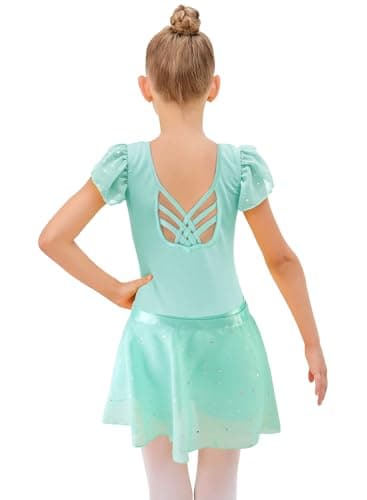 EQSJIU Removable Skirt Ballet Leotard Dance Outfit for Girls 2-12 Years