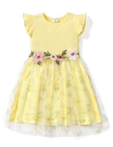 PATPAT Girl's Tulle Tutu Party Dress Formal Flower Princess