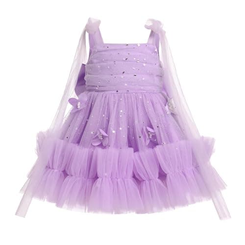 Toddler Girls Butterfly Dress for Birthday Party and Special Occasions