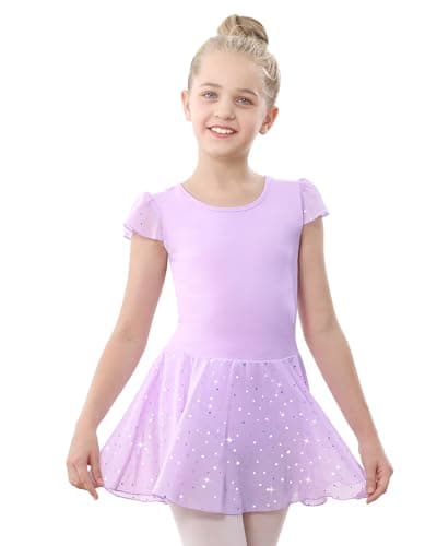Pink Ruffle Sleeve Ballet Outfit for Toddler Girls