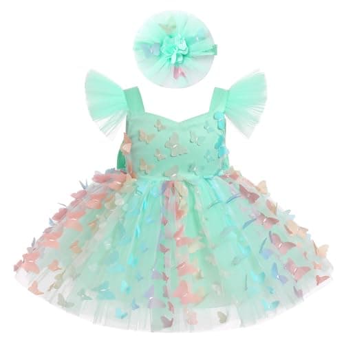 Butterfly Dress for Baby Girls - Formal Pageant Wedding