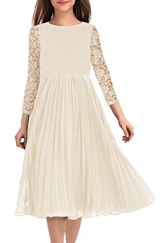 Elegant Vintage Lace Flower Girl Dress