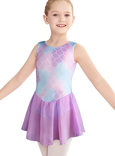 Belovance Girls Gymnastics Skirted Leotards Ballet Tutu