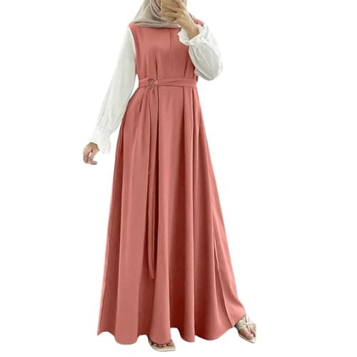 KUIOLYPOER Women's Pakistani Kaftan Abaya, Muslim Dress for Prayer and Dubai Outfits