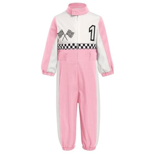 ODASDO Baby Boys & Girls Race Car Driver Jumpsuit 1st & 2nd Birthday Outfits