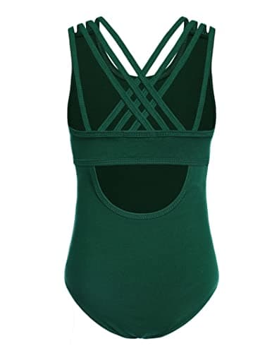 Arshiner Girls' Crisscross Straps Sleeveless Ballet Leotards