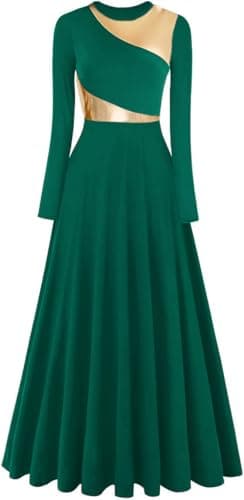 ORIDOOR Women's Modern Worship Liturgical Dance Dress Full Length Church Robe