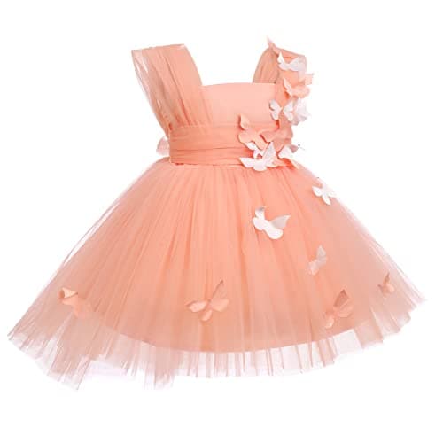 IDOPIP High-Low Tutu Dress for Toddler Princess Birthday Party
