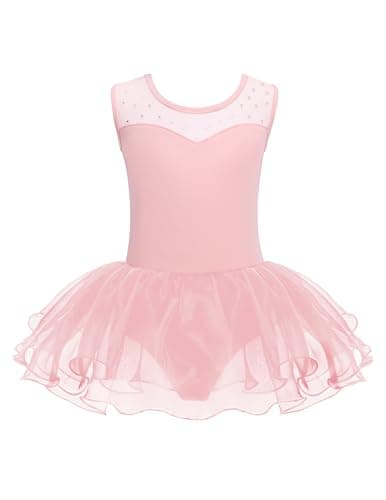 Zaclotre Sparkly Ballet Leotard Tutu Dance Costume for Girls