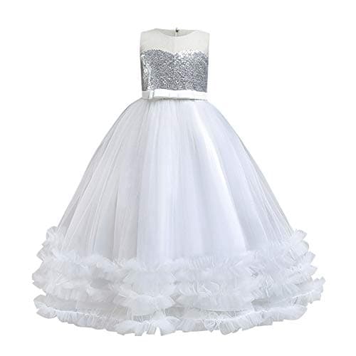Little Girl Shiny Sequin Tulle Princess Dress