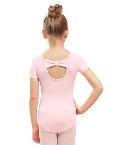 Black Ballet Dance Leotard with Bow Back for Girls (Toddler/Little/Big Kids)