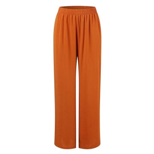 Aniywn Casual 2-Piece Set for Women Plus Size Loose Top Wide Leg Pants Prayer Clothes