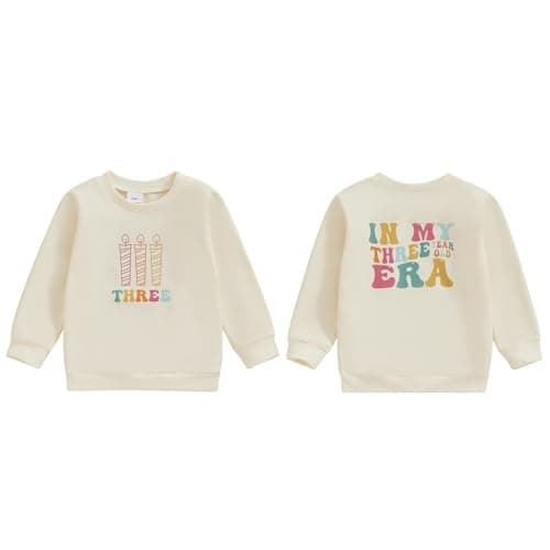 YOKJZJD Toddler Girl 1st 2nd 3rd Birthday Romper Sweatshirt