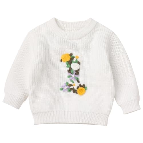 IDOPIP Toddler Girls' BohoEmbroidery Sweatshirt Outfit Fall Winter