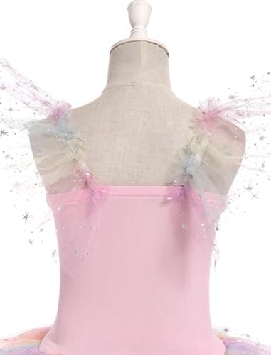 Girls Ballet Leotard Dress with Tutu for Swan Lake Dance Performance