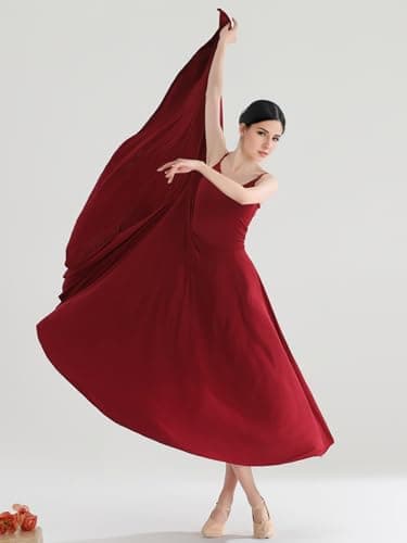ZYACTU Women's Lyrical Dance Halter Split Skirt Costume