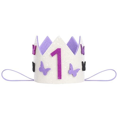 ODASDO Baby Girl First Birthday Outfit with Flower Print Tutu Skirt & Crown