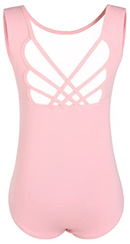 WYHDY Girls' Ballet Dance Butterfly Crisscross Straps Sleeveless Leotards
