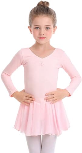 MdnMd Girls' Ballet Leotards with Skirt for Toddlers