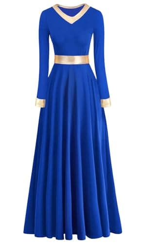 ORIDOOR Women's Modern Worship Liturgical Dance Dress Full Length Church Robe