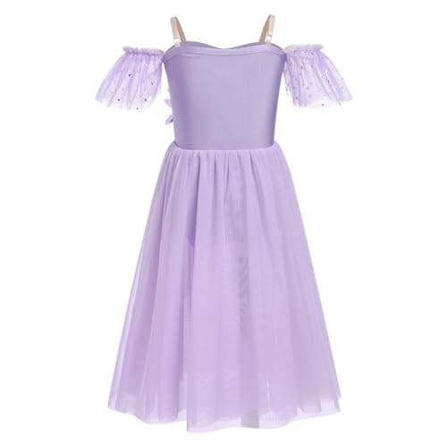 Ballet Leotard with Tulle Skirt and Sequins for Girls