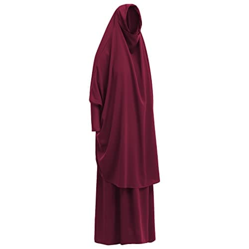 IBTOM CASTLE Women's Muslim Hijab Prayer Dress Maxi Cardi Robe