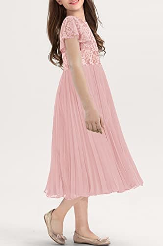 Elegant Vintage Lace Flower Girl Dress