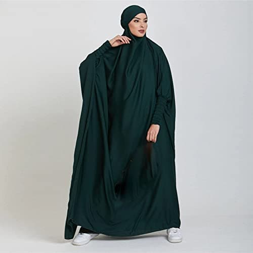 IKADEX Hooded Abaya Dress for Muslim Women