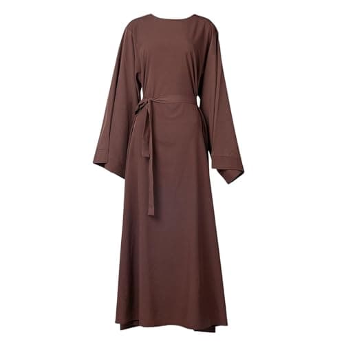 KUIOLYPOER Women's Pakistani Kaftan Abaya, Muslim Dress for Prayer and Dubai Outfits