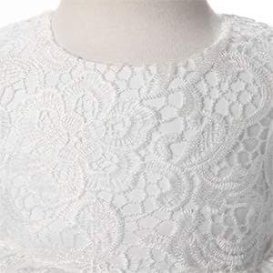 Mallimoda Girl's Lace Tulle Flower Wedding Dress