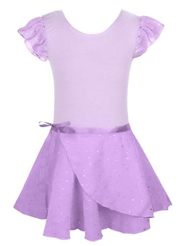 EQSJIU Removable Skirt Ballet Leotard Dance Outfit for Girls 2-12 Years
