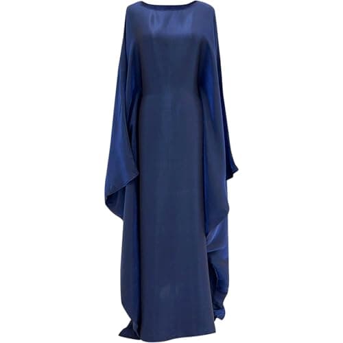 Jazvano Dubai Shiny Bat Sleeve Maxi Abaya for Women