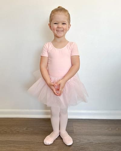 Girls Ballet Leotard Set with Skirt and Tights for Toddlers and Kids