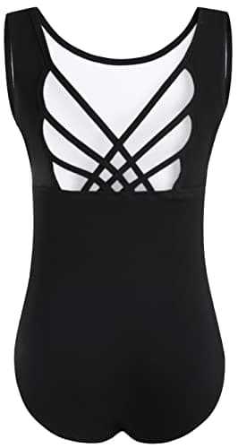 WYHDY Girls' Ballet Dance Butterfly Crisscross Straps Sleeveless Leotards