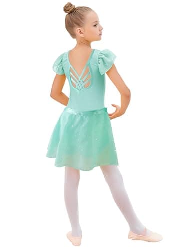 EQSJIU Removable Skirt Ballet Leotard Dance Outfit for Girls 2-12 Years