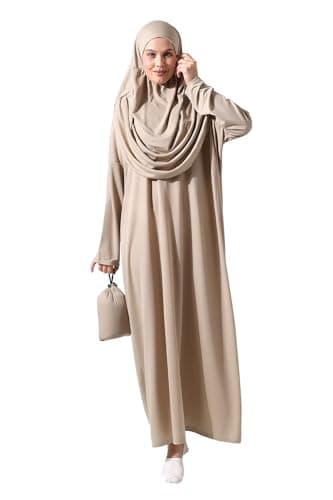ihvan Online Muslim Women's Prayer Dress, Hijab Abaya Gift for Eid Ramadan