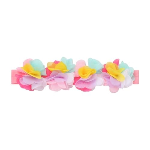 Baby Girl 6-Month Birthday Party Dress with Flower Headband - Summer Outfit