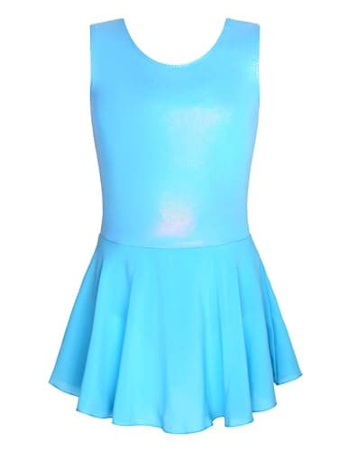 Nokecina Girls' Sparkle Ballet Leotard with Skirt & Dance Dress