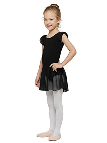 MdnMd Ballet Leotard with Skirt for Toddler Girls