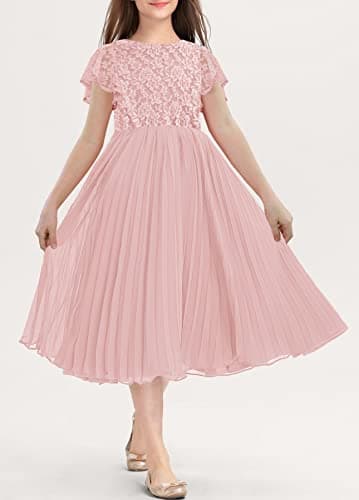 Elegant Vintage Lace Flower Girl Dress