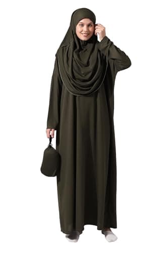 ihvan Online Muslim Women's Prayer Dress, Hijab Abaya Gift for Eid Ramadan