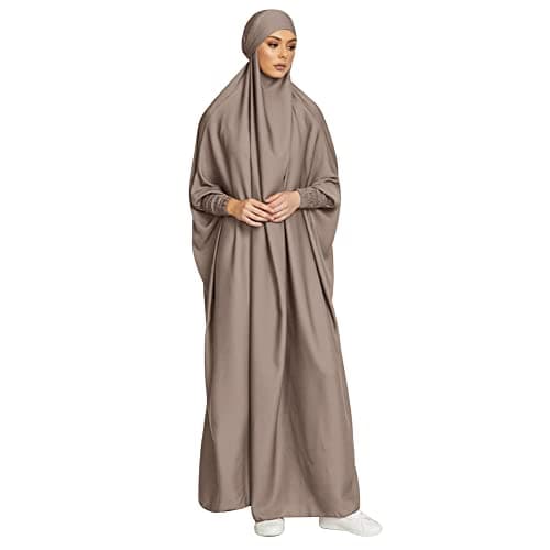 IKADEX Hooded Abaya Dress for Muslim Women
