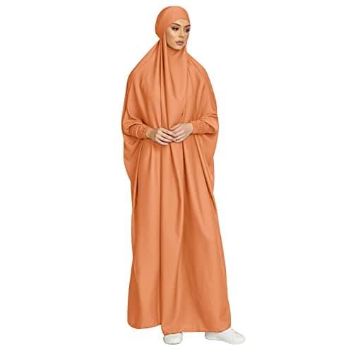 IKADEX Hooded Abaya Dress for Muslim Women