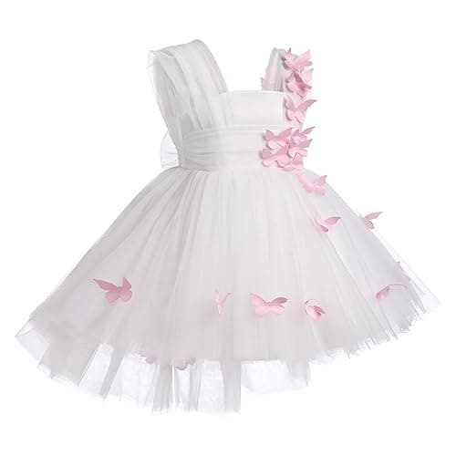 IDOPIP High-Low Tutu Dress for Toddler Princess Birthday Party