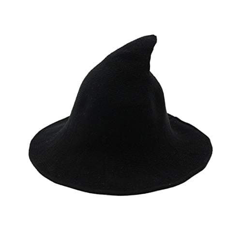 URFUN Women's Wool Witch Hat for Halloween Party