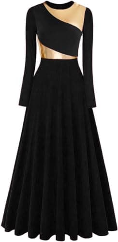 ORIDOOR Women's Modern Worship Liturgical Dance Dress Full Length Church Robe