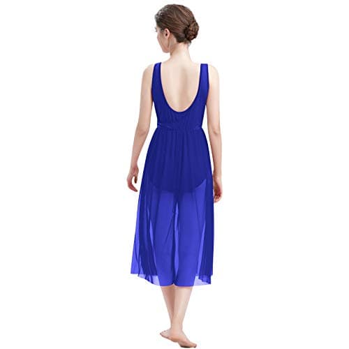Lyrical Dance Costumes for Women: Mesh Tulle Maxi Dress XS-XL