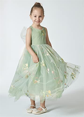 2Bunnies Girl Enchanted Floral Lace A-Line Garden Party Dress
